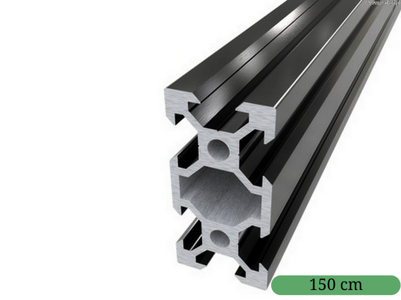 Rail Linéaire En Aluminium 2040 V Noir 200 Mm - Pour CNC, Imprimante 3D, Guidage Précision, Anti-Poussière