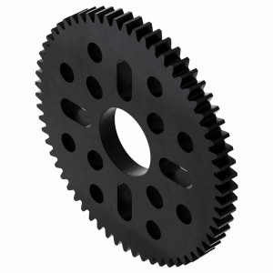 Gear wheel 62 teeth (MOD 0.8, 4 mm thickness acetal)