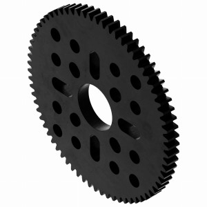 Gear wheel 70 teeth (MOD 0.8, 4 mm thickness acetal)