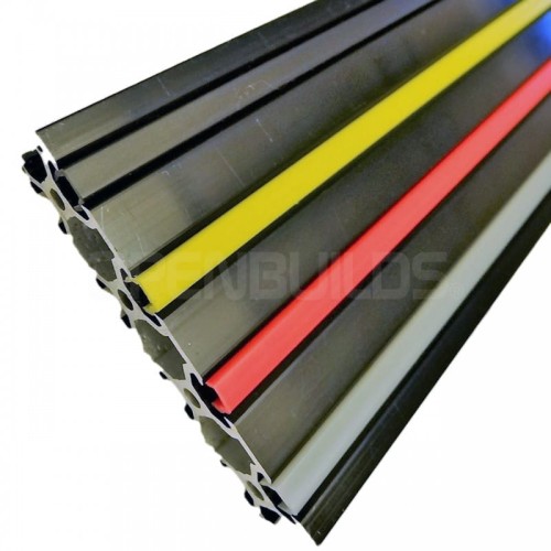 Zaślepka boczna - żółta - 1m - do profili aluminiowych V-SLOT, C-BEAM DO ROWKA 6