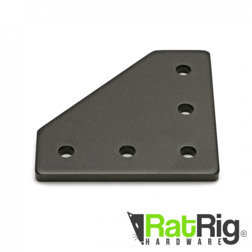 Płytka łączeniowa 90 stopni czarna do profili 30x30