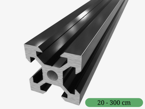 Profil aluminiowy konstrukcyjny V-Slot 2020 [Na wymiar] BLACK