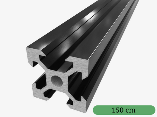 Profil aluminiowy V-SLOT 2020 - Czarny Anodowany 150 cm