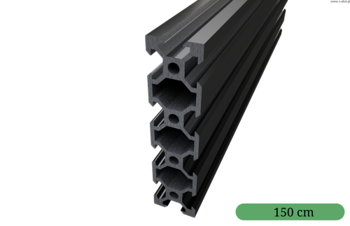 V-SLOT 2080 - Czarny Anodowany 1500mm