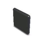 End cap 30x30 black