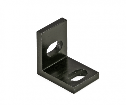 Narożnik typu L Uniwersalny pojedynczy czarny anodowany