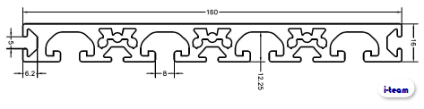 Profil aluminiowy 16x160x1500 [5] [8]