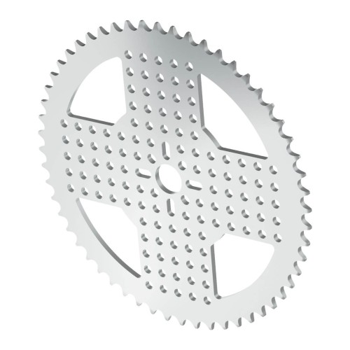 Aluminiowa zębatka do montażu na piaście serii 3310 o skoku 8 mm