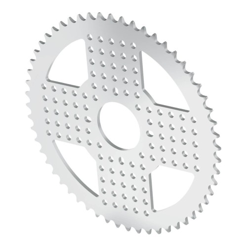 Zębatka aluminiowa do montażu piasty serii 3310 o skoku 8 mm