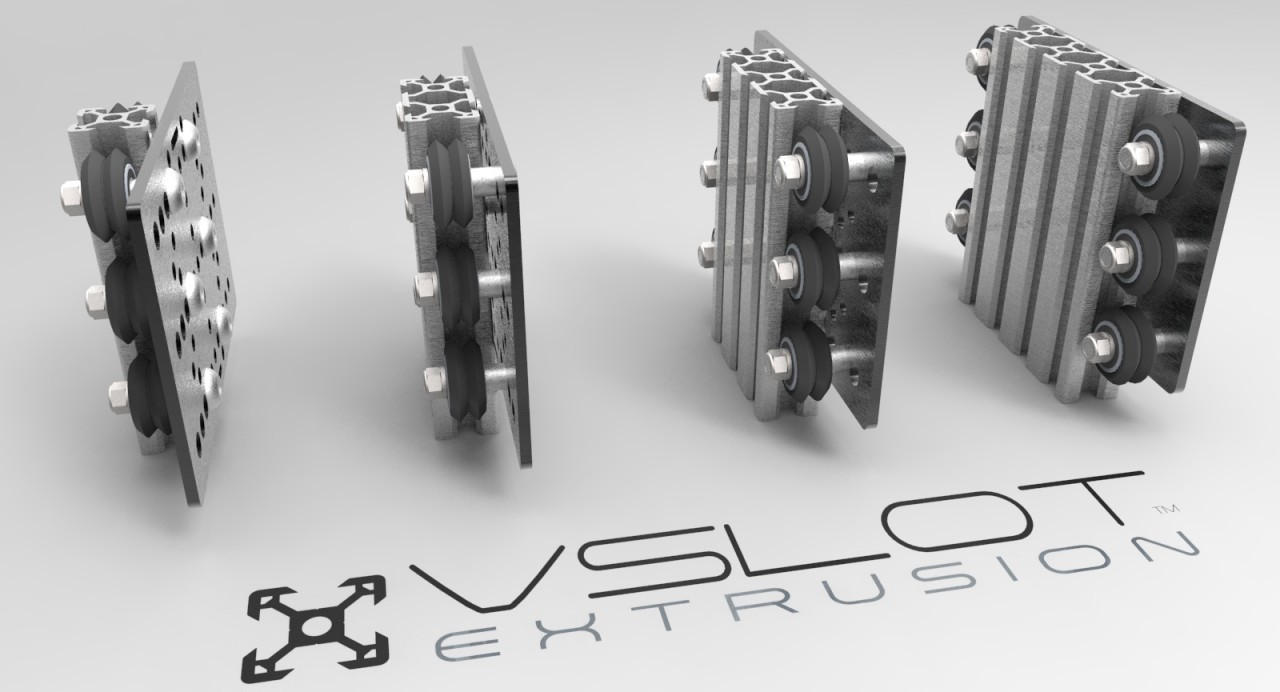 Complete, assembled trolley V-SLOT Gantry SET 20-80mm
